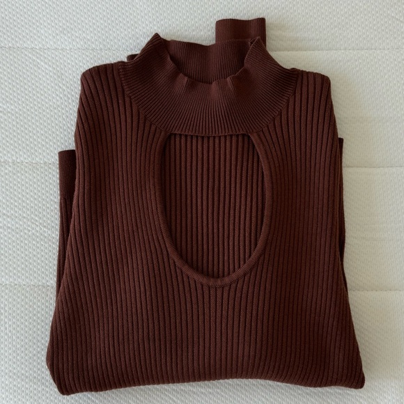 BROWN ABERCROMBIE SWEATER - Picture 1 of 3